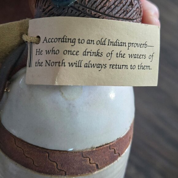 Vintage VAL KNIGHT Studio Handmade Pottery of Native American Girl NEW - Picture 5 of 12